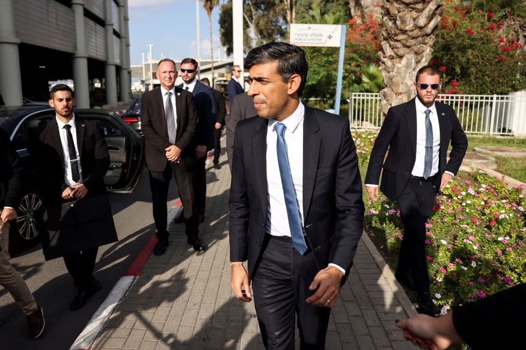 Sunak follows Biden to Israel to show support as more bombs hit Gaza
